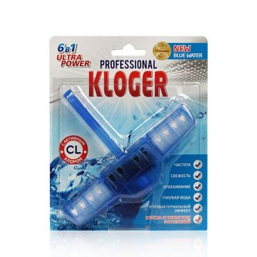 Подвеска для унитаза Kloger Proff 6 в 1 с хлором.