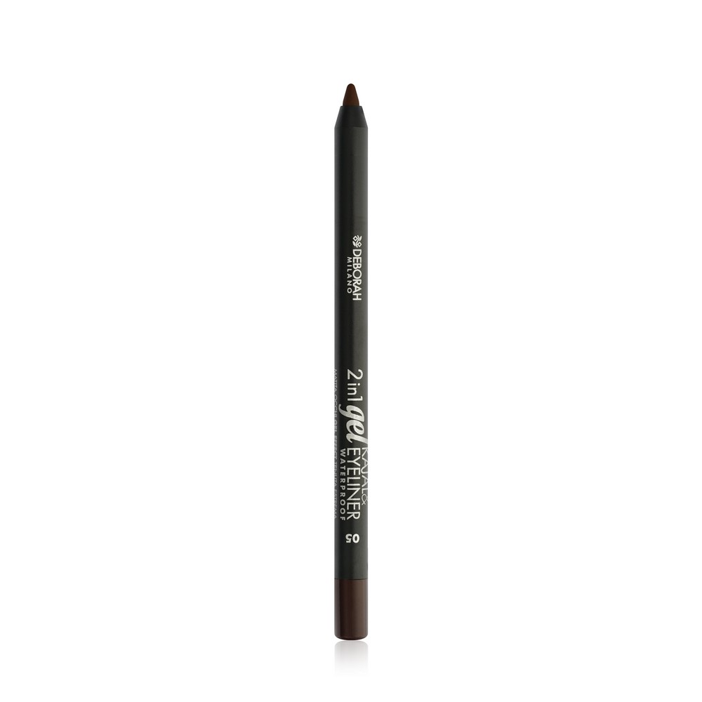 Карандаш для век DEBORAH Milano 2 in 1 Gel Kajal Eyeliner waterproof 05 1,4г Вид№4