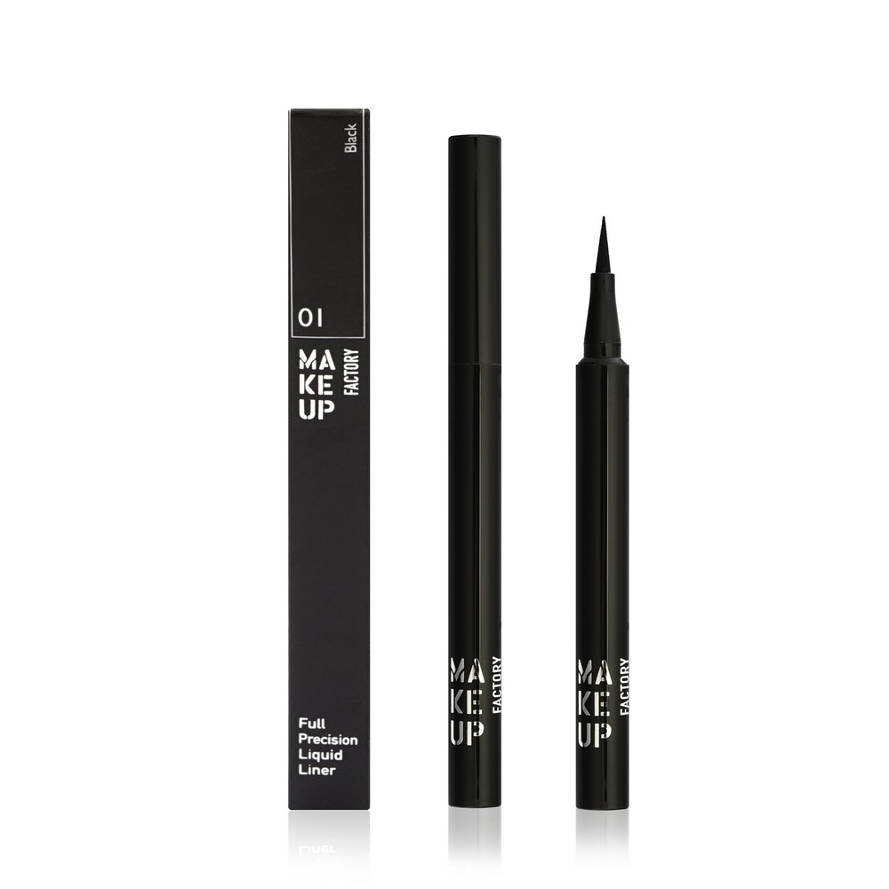 Жидкая подводка для век Make Up Factory Full Precision Liquid Liner 01 1мл. Фото 1.