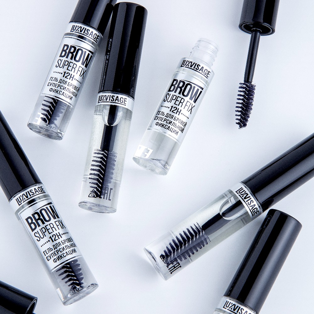 Гель для бровей Luxvisage Brow super fix 12h суперсильной фиксации бесцветный 6г. Фото 4.