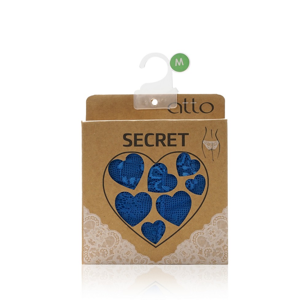 Женские трусы - бразилиана Atto Secret , Васильковый , M. Фото 1.