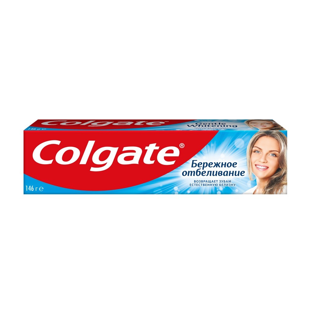 Зубная паста Colgate " Бережное Отбеливание " с фтором и кальцием 100мл. Фото 2.