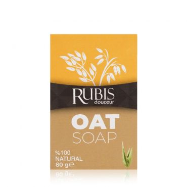 Мыло туалетное Rubis " Oat Milk Soap " 80г.