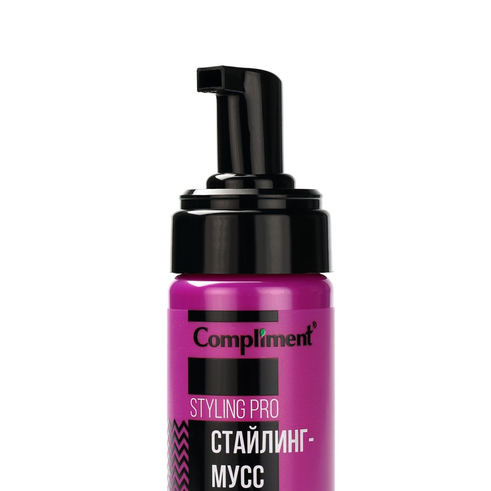 Стайлинг - мусс для объёма волос Compliment Styling Pro Средняя фиксация (2) 150мл. Фото 3.