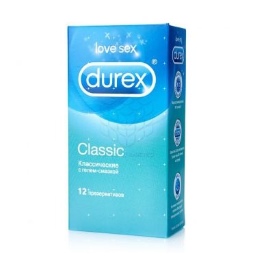 Презервативы DUREX " Classic " с гелем-смазкой 12шт.