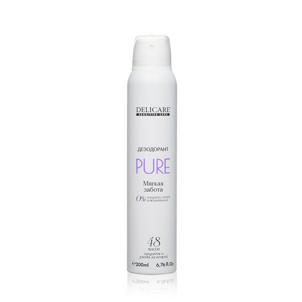 Женский дезодорант Delicare Sensitive Care " Pure " 200мл. Фото 1.