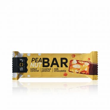 Батончик ореховый SOJ Peanut Bar " Арахис в соленой карамели с ирисо-сливочным вкусом " 40г.