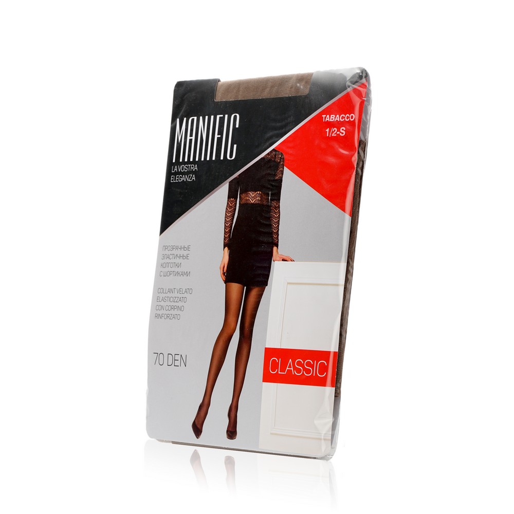 Женские колготки Manific 70den Tabacco 1/2 размер. Фото 1.