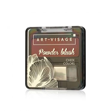 Компактные румяна для лица Art-Visage Powder Blush с кисточкой 304 Sunset 3,8г.