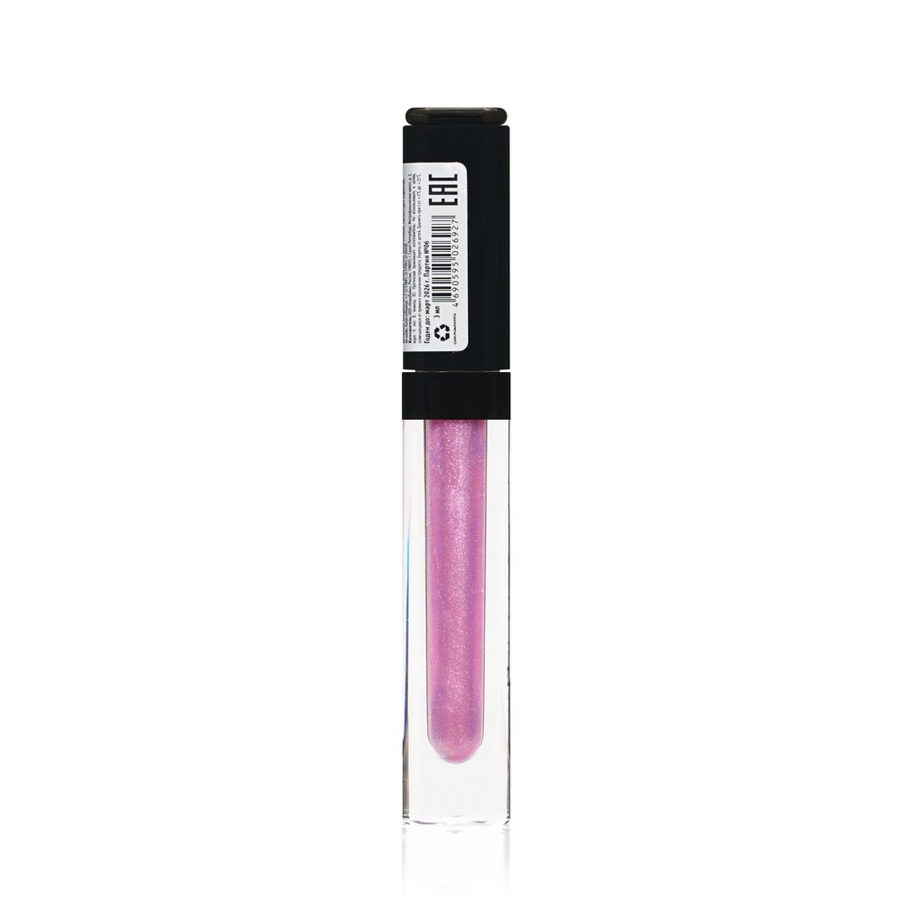 Блеск для губ Eva Mosaic Power Gloss 15 Бриллиантовая фуксия 3мл. Фото 4.