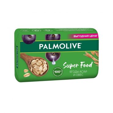 Мыло твердое Palmolive Super Food Ягоды асаи и овес 150г.