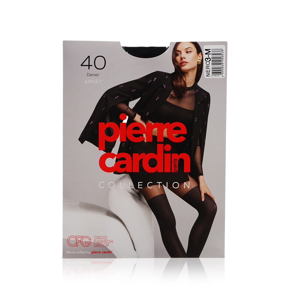 Женские колготки с рисунком Pierre Cardin Appat 40den Nero 3 размер