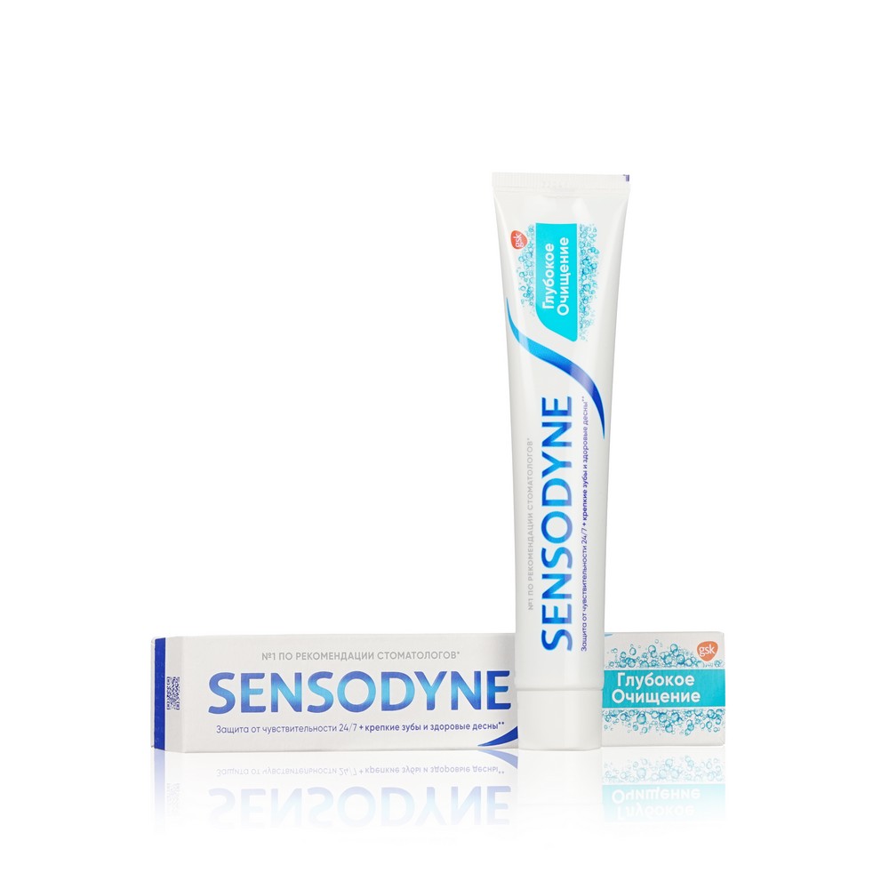 Зубная паста Sensodyne " глубокое очищение " 75мл. Фото 1.