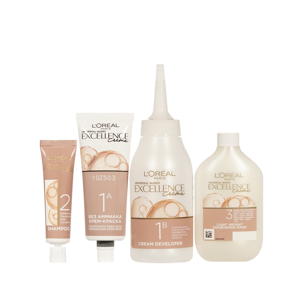 Крем - краска для волос L'Oreal Paris EXCELLENCE Creme Universal Nudes 5U Светло-каштановый. Фото 5.