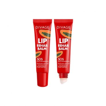 Бальзам для губ Divage Lip Rehab Balm с экстрактом папайи 15мл.