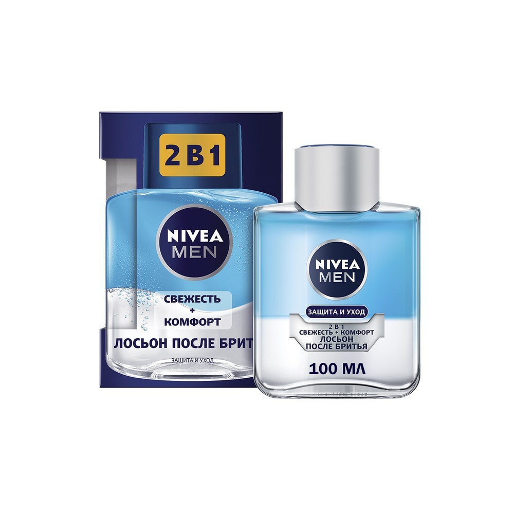 Лосьон после бритья NIVEA Men " Защита и уход " 2 в 1 100мл