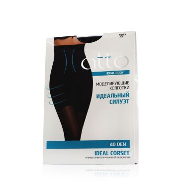 Женские колготки Atto Ideal Body Corset 40den Nero 4 размер.