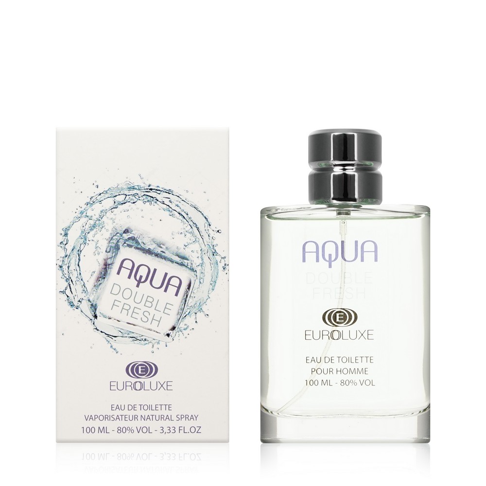 Мужская туалетная вода Euroluxe Aqua " Double Fresh " 100мл. Фото 1.