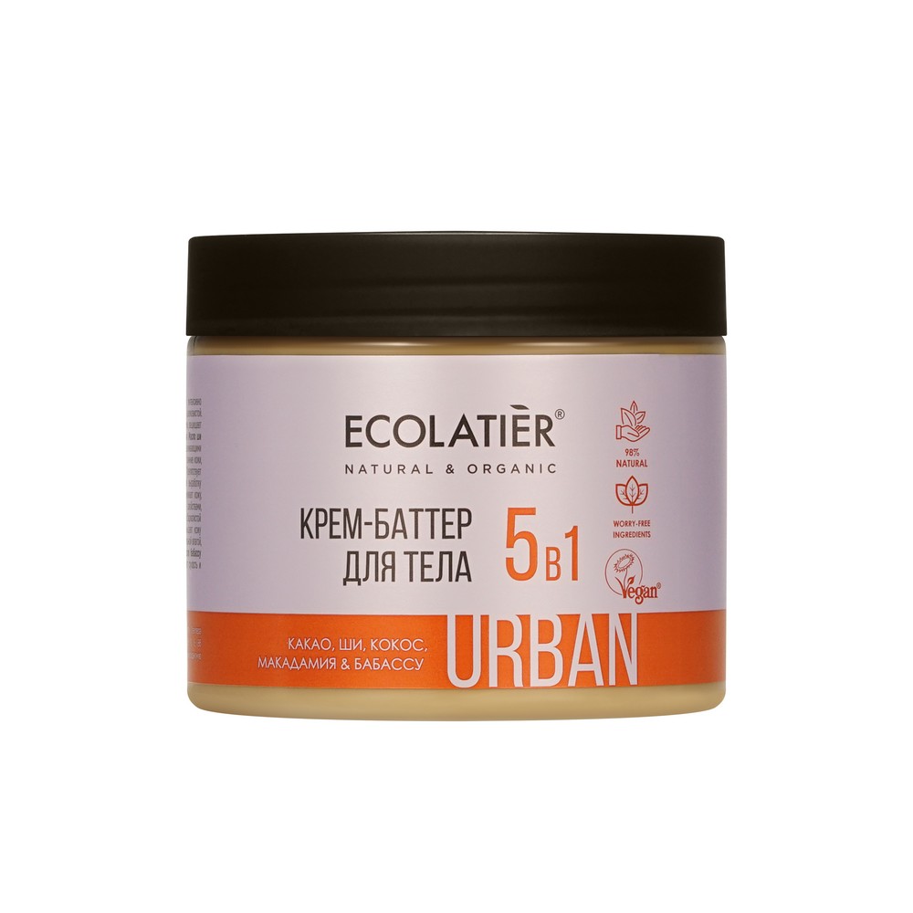 Крем - баттер для тела 5 в 1 Ecolatier Urban 380мл. Фото 1.