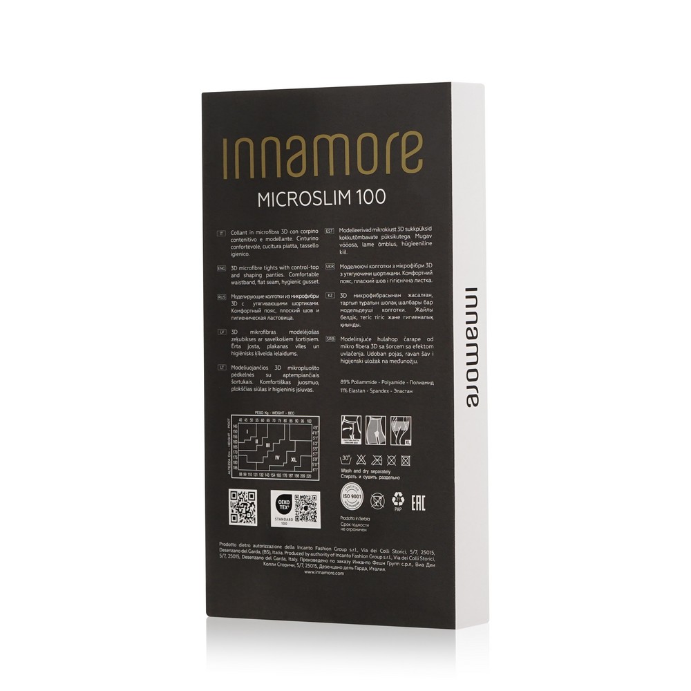 Женские колготки Innamore Microslim 100den Nero 2 размер. Фото 3.