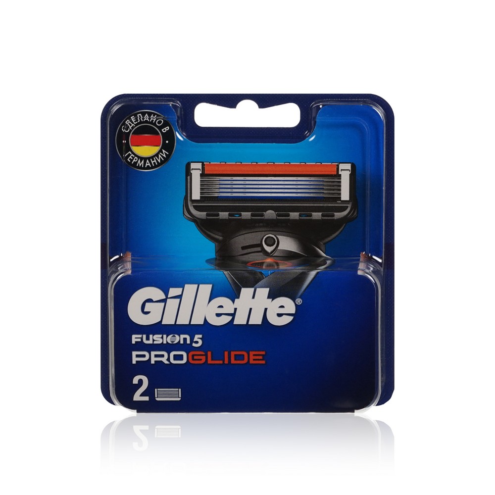 Кассеты для станка Gillette Fusion ProGlide сменные 2шт. Фото 1.