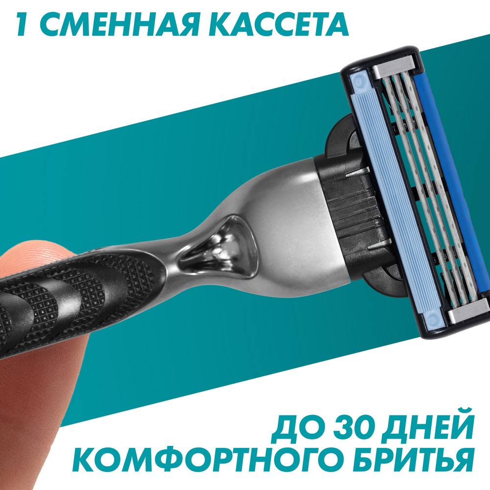 Кассеты для станка Gillette Mach 3 сменные 6шт. Фото 7.