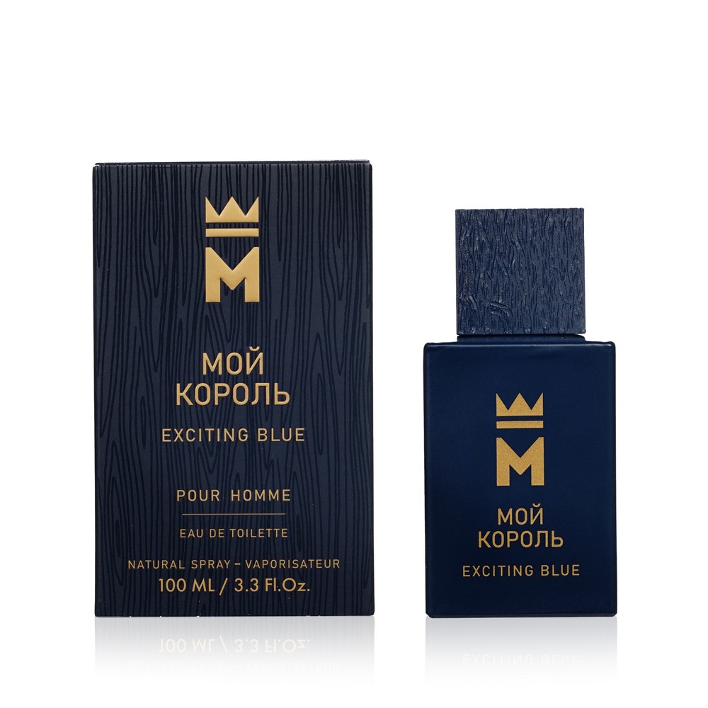 Мужская туалетная вода Мой Король " Exciting Blue " 100мл. Фото 1.