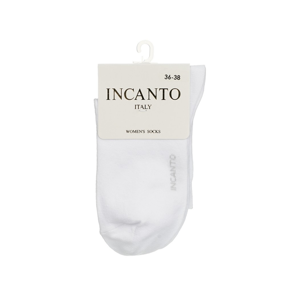 Женские однотонные носки INCANTO IBD733003 Bianco р.36-38