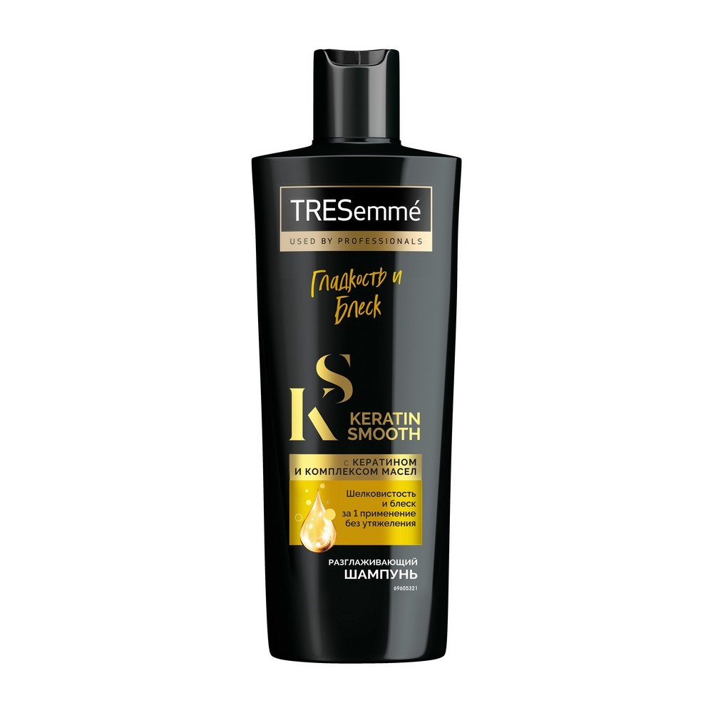Разглаживающий шампунь для волос Тресемме Keratin Smooth с кератином и комплексом масел 400мл. Фото 1.
