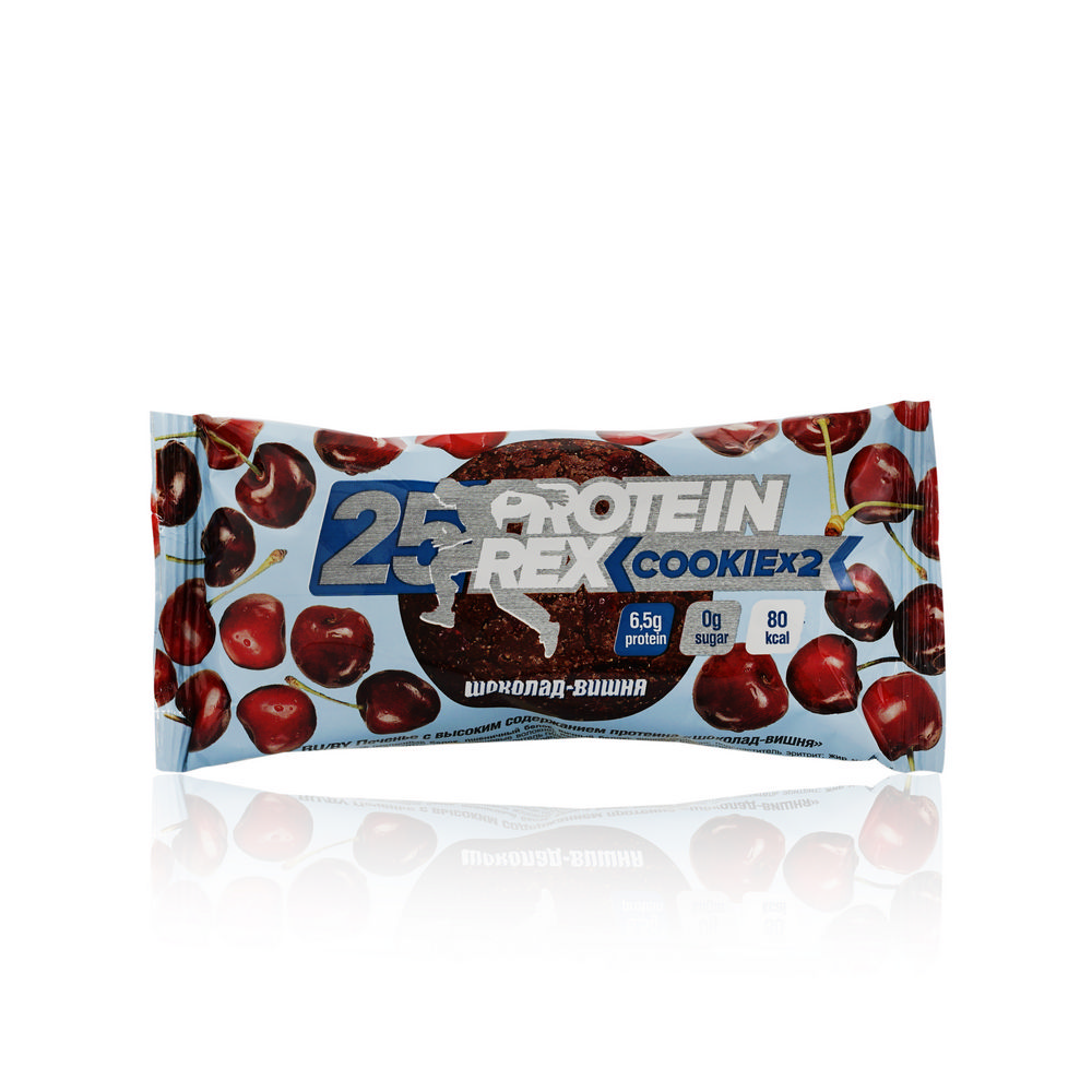 Печенье Protein Rex Cookie " Шоколад - вишня " 50г. Фото 1.