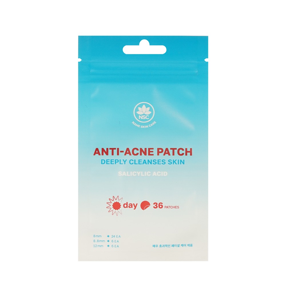Дневные патчи от прыщей с салициловой кислотой NSC Anti-acne patch 36шт. Фото 1.