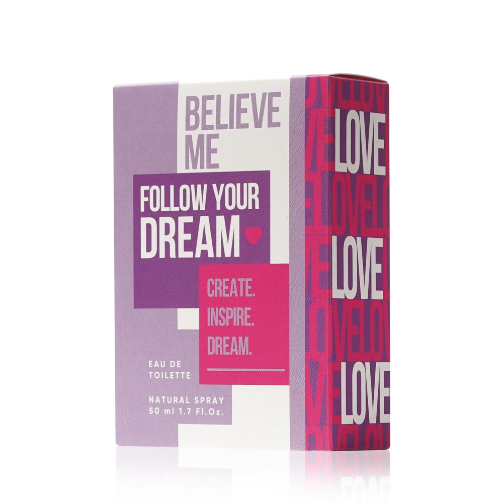 Женская туалетная вода You&World Believe me " Follow your dream " 50мл. Фото 3.