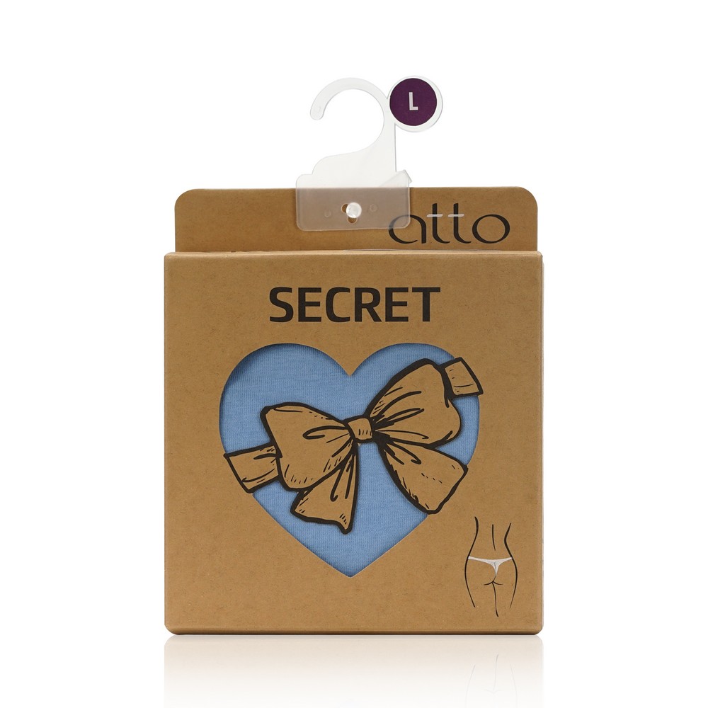 Женские трусы - стринги Atto Secret , Голубой , L. Фото 1.