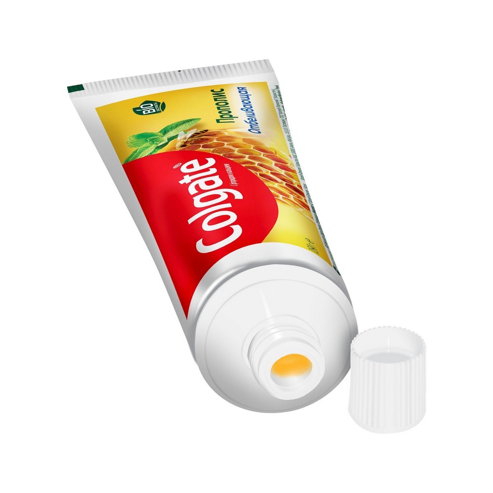 Зубная паста Colgate прополис отбеливающая 100мл. Фото 6.