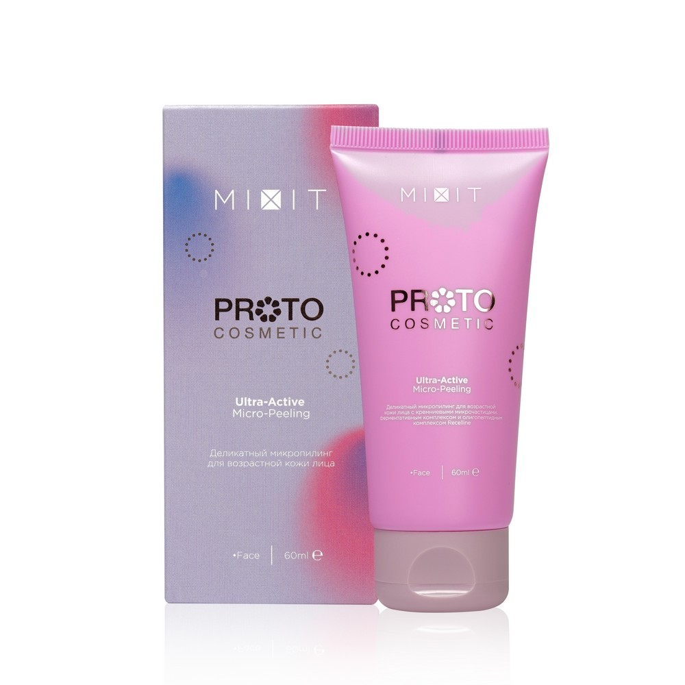 Деликатный пилинг для лица Mixit Proto Cosmetic для возрастной кожи 30+ , 60мл. Фото 1.