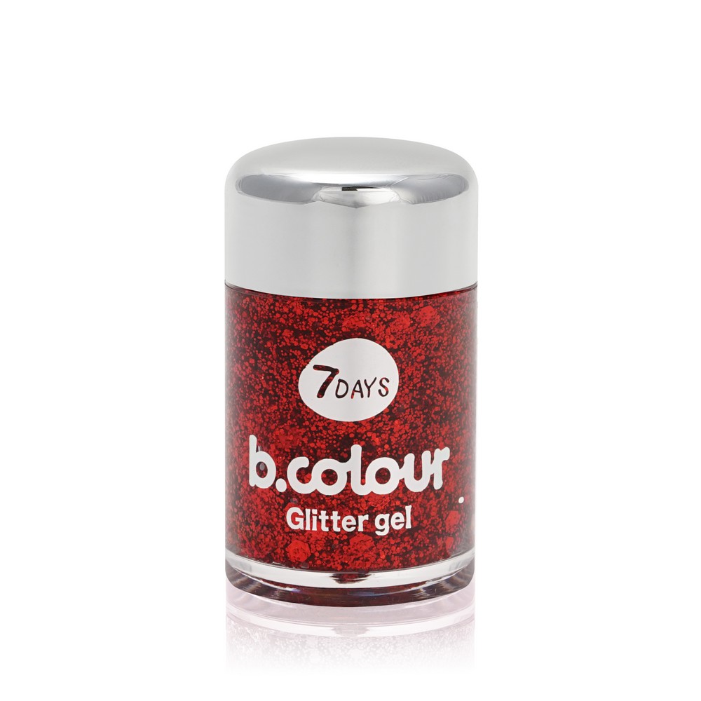 Гель - глиттер для лица и тела 7 days b.colour mini Dark Side 04 Beauty Poison 10г. Фото 1.
