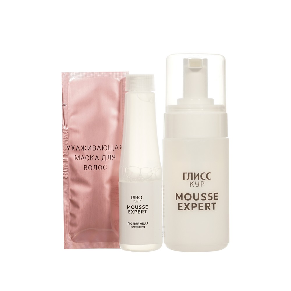 Стойкая краска - мусс для волос Глисс Кур Mousse Expert 3-00 Черный Каштан 85мл. Фото 5.