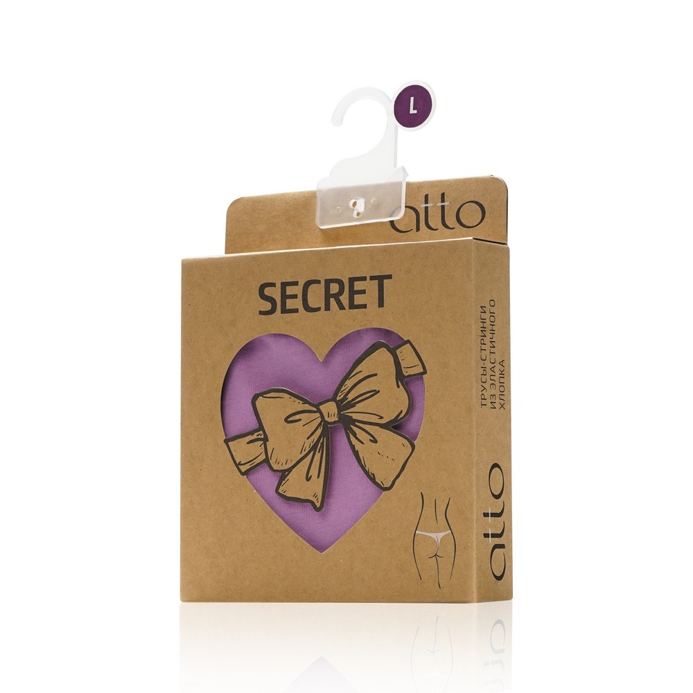 Женские трусы - стринги Atto Secret , Лиловый , L. Фото 2.