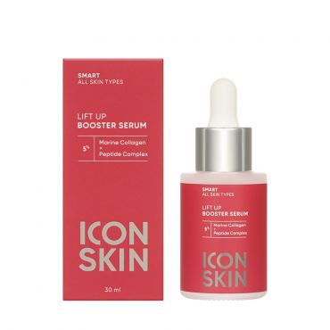 Антивозрастная сыворотка - концентрат для лица с коллагеном ICON SKIN Smart Lift Up Booster serum 30мл.