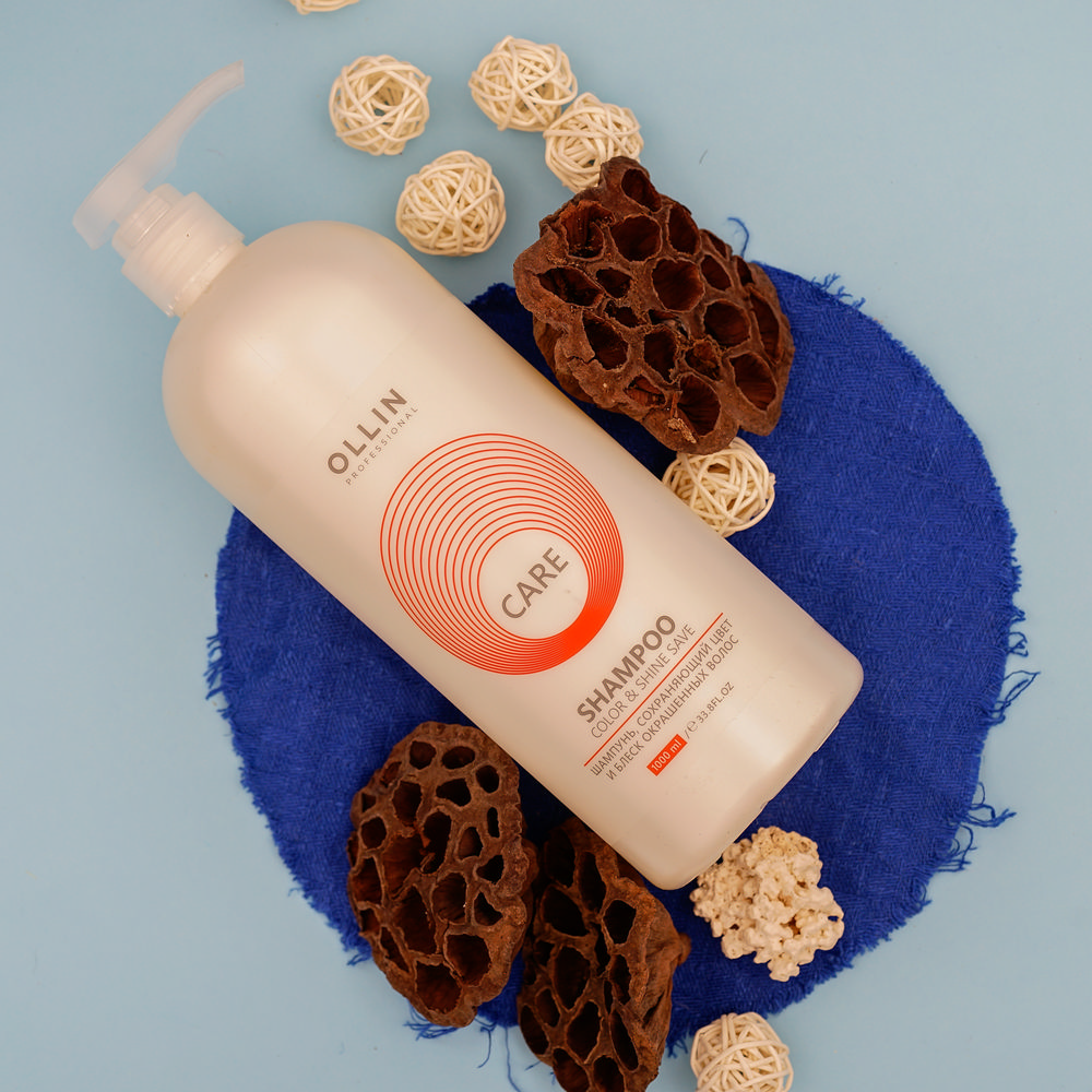 Шампунь Ollin Professional Care сохраняющий цвет и блеск окрашенных волос " Color&Shine Save " 1000мл. Фото 4.