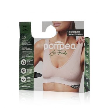 Женский бюстгалтер Pompea Vela Eco Friendly , Nero , L/XL.