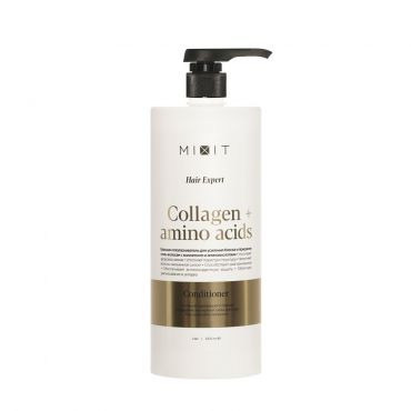Бальзам - ополаскиватель для волос с коллагеном и аминокислотами Mixit Hair Expert Collagen+amino acids 1000мл.