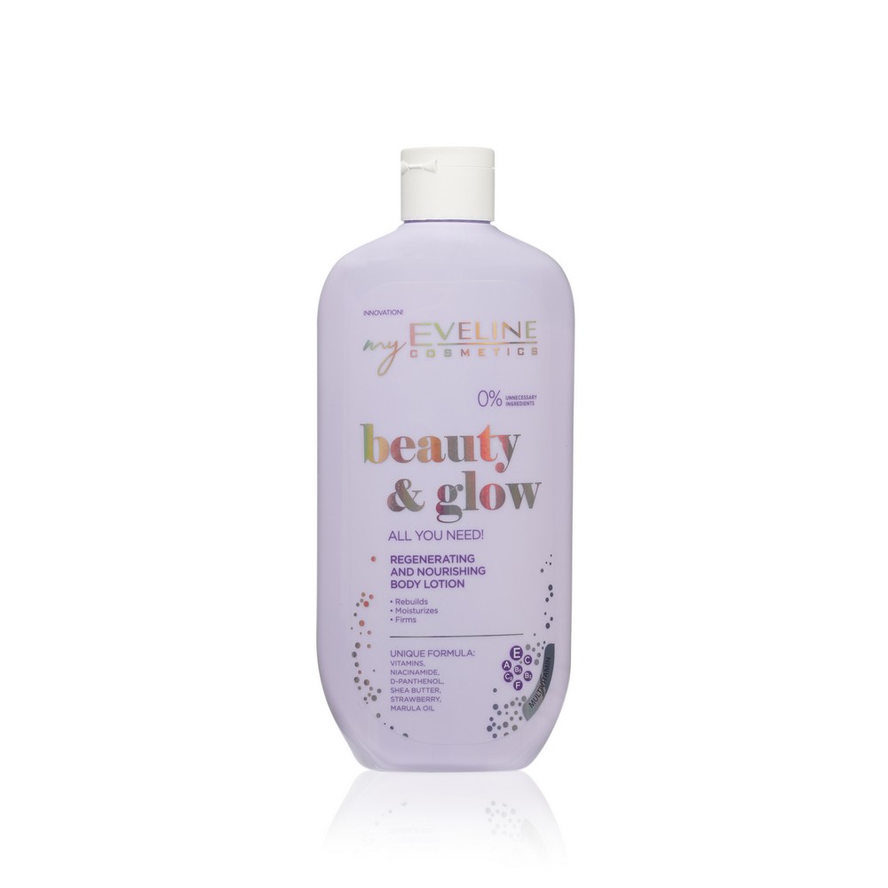 Лосьон для тела Eveline Beauty & Glow " восстанавливающий и питательный " 350мл. Фото 1.