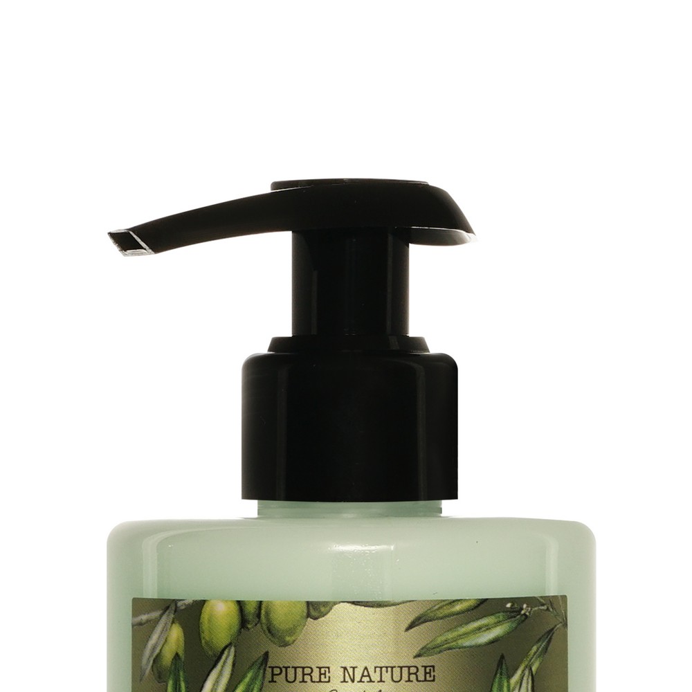 Женский подарочный набор Pure Nature Olive ( гель для душа 150мл + лосьон для тела 100г + соль для ванны 100г + щетка для тела ). Фото 8.