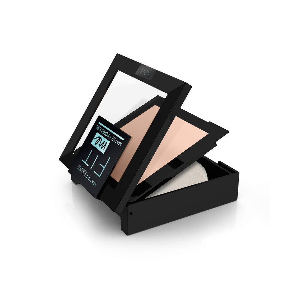 Пудра Maybelline New York Fit me! для лица " Matte & Poreless " матирующая 104 Светло-бежевый 9г. Фото 2.
