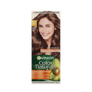 Крем - краска Garnier Color Naturals стойкая для волос 6 Лесной орех.