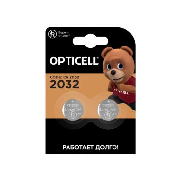 Элементы питания Opticell CR 2032 2шт.