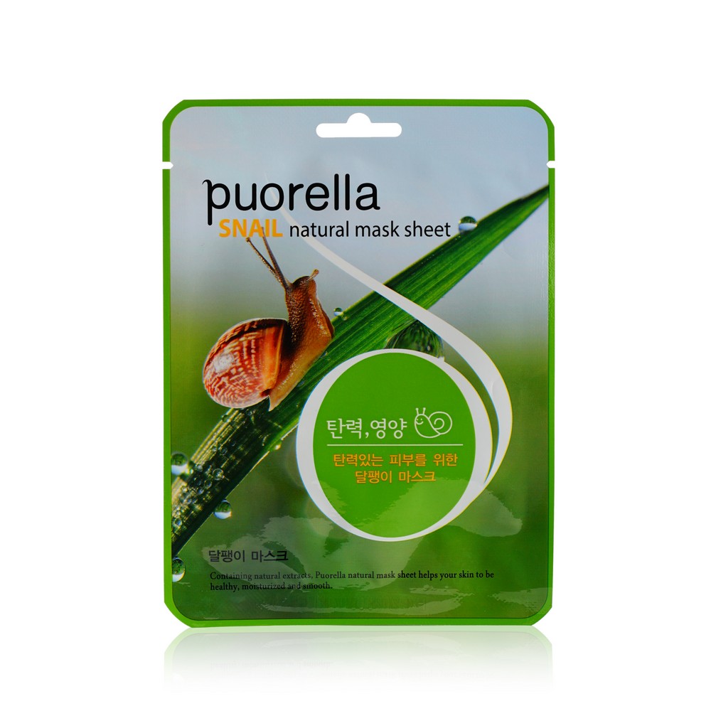 Маска для лица Puorella " Snail " питательная 21г