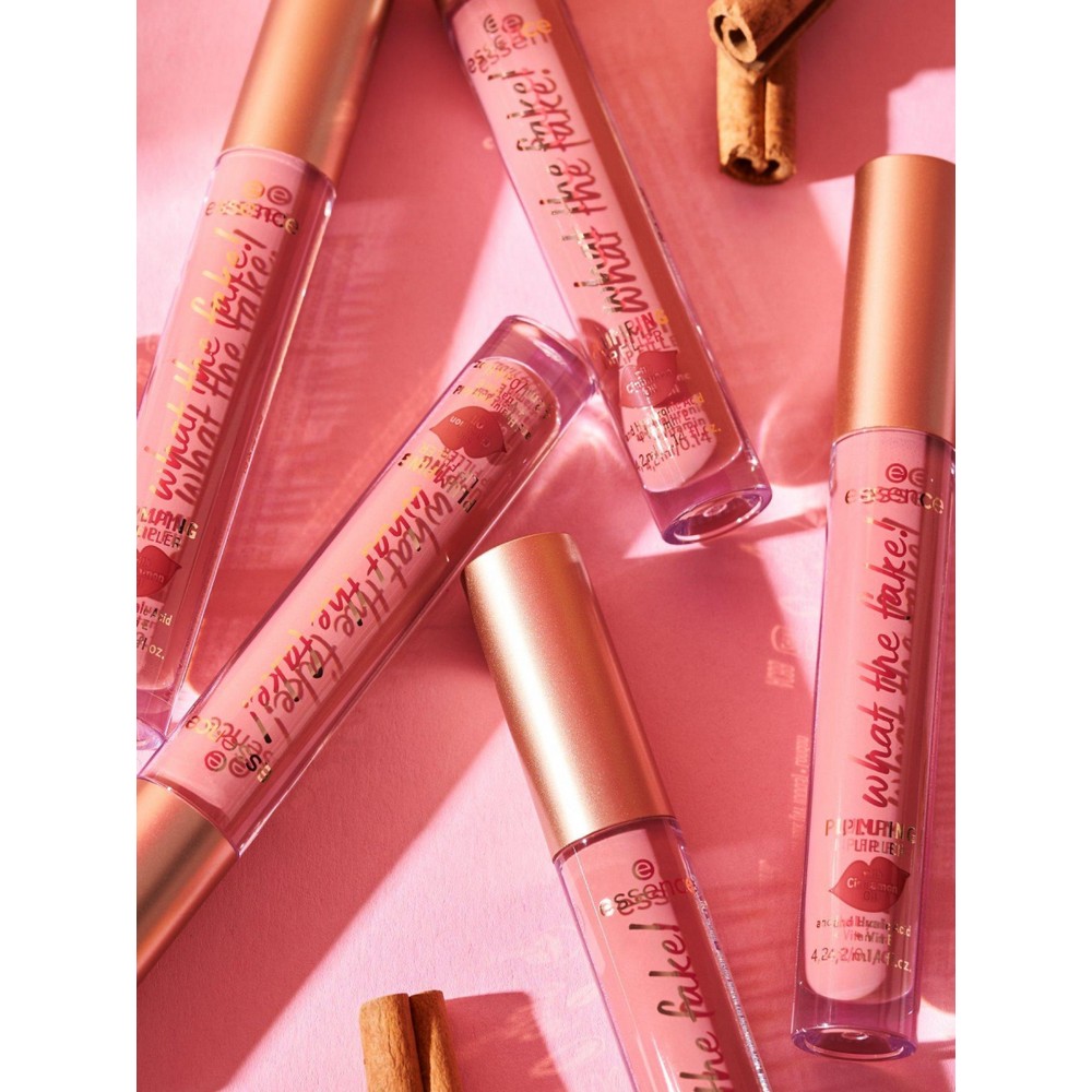 Блеск для губ с эффектом увеличения объема Essence What the fake! Plumping lip filler 02 4,2мл. Фото 6.