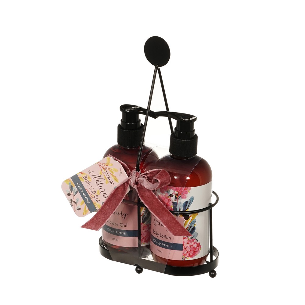 Женский подарочный набор Luxury ( гель для душа 250мл + лосьон для тела 250мл ) в ассортименте. Фото 2.